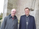 TheArchbishop and the Bishop outside